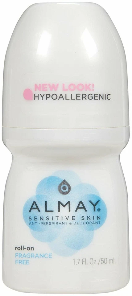 6 PACK Almay Roll-On Fragrance Free Deodorant For Sensitive Skin, 1.7 oz - Image 1 of 1