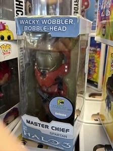Funko RARE Halo RED Master Chief Spartan Wacky Wobbler Bobblehead SDCC Exclusive - Picture 1 of 7