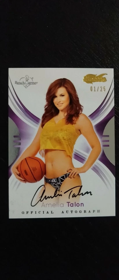 Benchwarmer Signature Series 2015 - Amelia Talon - Autograph /25 - playmate - Photo 1/1