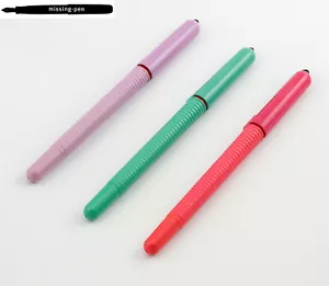 Rotring Altro Fountain Pen in Red-Pink, Purple, Orange, Green M-nib / W.-Germany - Picture 1 of 43