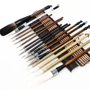 18 Pcs Chinese Calligraphy Brush Set with Paper Roll and Holder for Art & Pa... - Picture 1 of 7