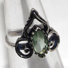 925 Silver Plated-peridot Ethnic Gemstone Handmade Ring Jewelry Us Size-4.5 J196