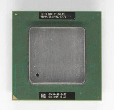 Socket 370 CPU - Intel Celeron 1000A - Tualatin - TESTED - Image 1 of 2