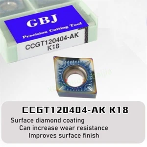 Recubrimiento PCD 10 piezas CCGT 120404 -AK K18 CCGT 4 3 1 -AK Cobre aluminio especial - Imagen 1 de 1