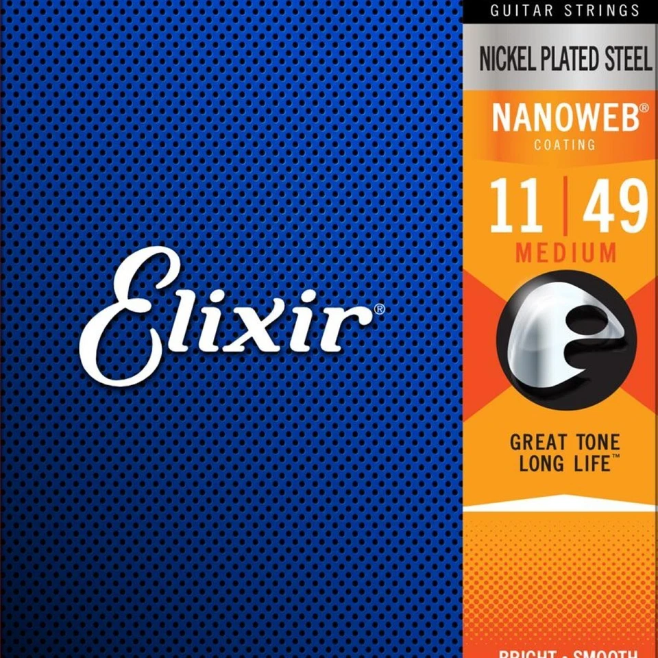 Elixir Electric Guitar Strings with NANOWEB Coating - Image 1 of 1