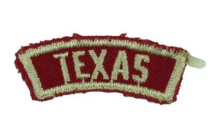 TEXAS State Strip Red and White Community Strip RWS worn [Z2013] - Picture 1 of 2