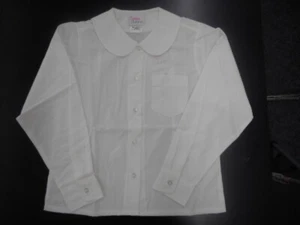 Girls Miss Tulane White Long Sleeved Peter Pan Uniform Blouse Sizes 3 - 16 - Bild 1 von 4