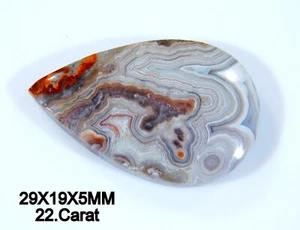 Piedra preciosa cabujón con forma de pera ágata encaje multi loco natural raro de 22 quilates CD = 0386 - Imagen 1 de 6