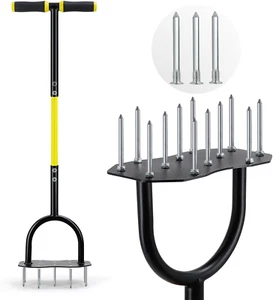 Jardineer Lawn Aerator Spike Aerating Tool, Updated 36" Taller Manual Grass Aera - Picture 1 of 12