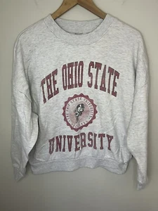 Vtg Ohio State Buckeyes Cropped Sweatshirt Women’s 2XL OSU NCAA See Measurements - Picture 1 of 3