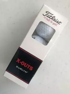 TITLEIST X-OUT New in Box Surlin Golf Balls 3-Pack Made in the U.S.A. - Picture 1 of 5