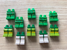 Lego 10 pezzi - lotto - GAMBE MINIFIGURE - PER LO PIÙ VERDE 2 SERIE BIANCA SITY RARO