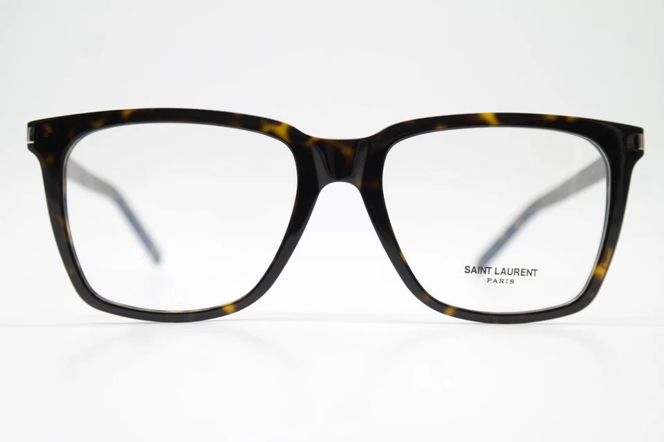 Lunettes Saint Laurent SL 717 SLIM Marron Argent Oval Cadre De Lunettes Neuf - Photo 1/4