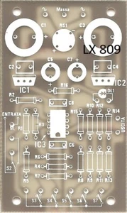c.s. LX809 nuova ELETTRONICA Preamplificatore a guadagno variabile LX 809 nE - Imagen 1 de 3