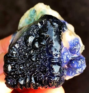 63.7g TOP! Natural Fantastic Blue Cubic Fluorite Crystal Specimen ip1895 - Picture 1 of 15