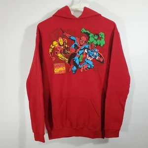 Youth Kids 2009 Marvel Comics Graphic Red Pullover Hoodie Sweatshirt XL 18/20 - Picture 1 of 8