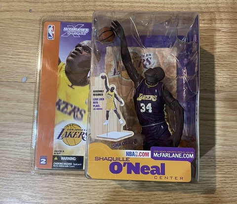 McFarlane 2002 Shaquille O'Neal Purple Variant Action Figure NBA Lakers New Cover