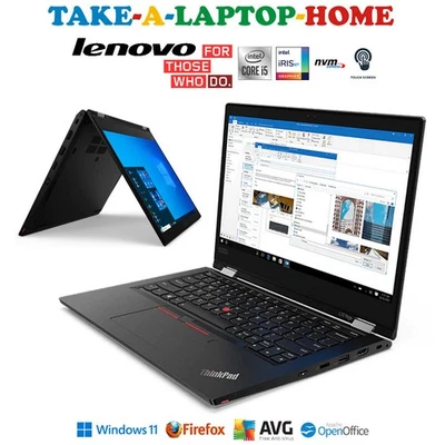 Lenovo i5 L13 Yoga TouchScreen Laptop 2in1 Tablet Core 4.2GHz Windows11 IPS FHD - Image 1 of 4