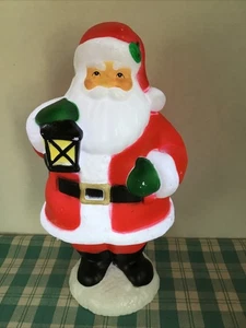 Molde soplador de mesa de Santa 11 pulgadas con pilas vacaciones Navidad FUNCIONA - Imagen 1 de 5