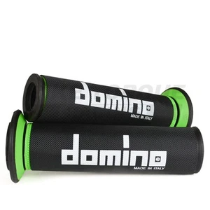 Domino Green & Black A450 Full Diamond Grips with Covers fits MV Agusta Bikes - Picture 1 of 3