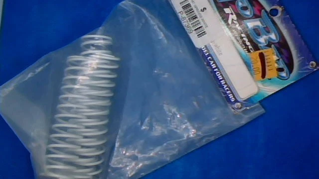 NOS Shock Springs White suit M7 1/8 Buggy Hobao Parts #P-87369 - image 1 of 1