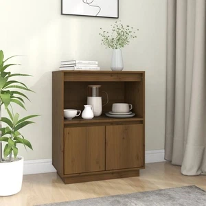 Solid Wood Pine Sideboard Storage Side Cabinet Furniture Multi Colours vidaXL - Picture 1 of 48