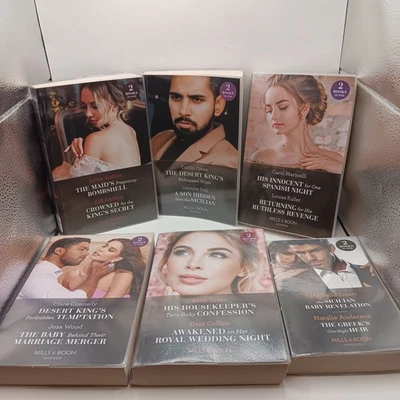 6x Mills & Boon Modern Book Bundle 2in1 Romance Paperbacks Ex-Library 12 Stories - Image 1 of 4