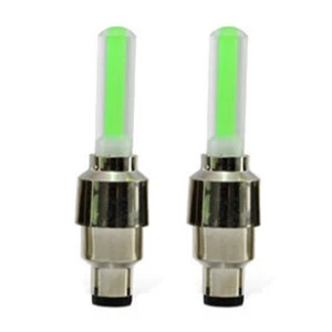 2PCS Motorcycle Wheel Light Tire Valve Stem Cap Lamp Night Riding Decoration LVE - Picture 1 of 5