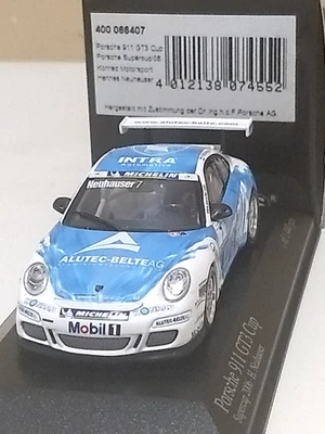 MINICHAMPS 1/43 400066407 PORSCHE 911 GT3 #7 Porsche Supercup 2006 H. Neuhauser - Immagine 1 di 4