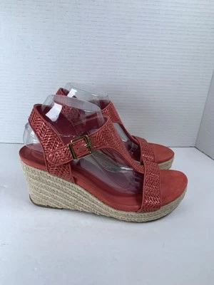 Kenneth Cole Reaction Mujer Rosa Tobillo Colton Alpargata Cuña Sandalia NUEVA S557 Foto 1 de 4