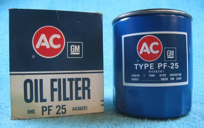 Новый из старых запасов масляный фильтр переменного тока - GM PF25 с коробкой 6438261 1960-1970-е приложения деталь от оригинального производителя - Изображение 1 из 4