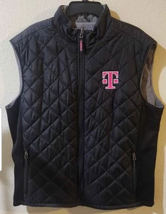 T MOBILE REVERSIBLE VEST JACKET XL BLACK & GRAY - Picture 1 of 8