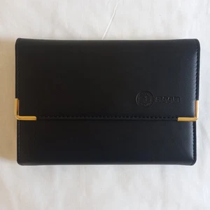 GENUINE SAAB DOCUMENT WALLET OWNERS MANUAL HANDBOOK VINTAGE LEATHER STYLE FOLDER - Picture 1 of 3