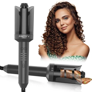 Pretfy Automatic Curling Iron With Rotate Left And Right Hair Curling Wand AILX - Picture 1 of 8