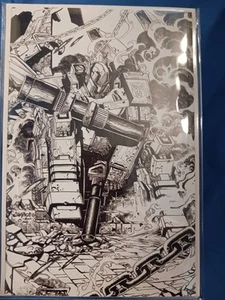 TRANSFORMERS #15 - JIMBO SALGADO OPTIMUS PRIME B&W - Ltd 300 - TOPSHELF COMIC - Picture 1 of 5