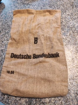 Bundesbank Geldsack, gebraucht - Bild 1 von 2