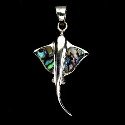 925 Sterling Silver Pendant Fancy Mother Of Pearl Jellyfish Gemstone Jewelry - Image 1 of 4