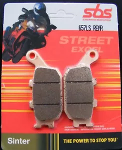 Sintered Metal Brake Pads SBS 657 LS Rear Honda CBR 600, 91-06 - Picture 1 of 1