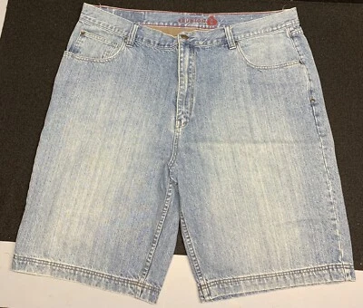 Reunion Sz 42 Light Wash Bermuda Shorts Embroidered pockets - Image 1 of 4