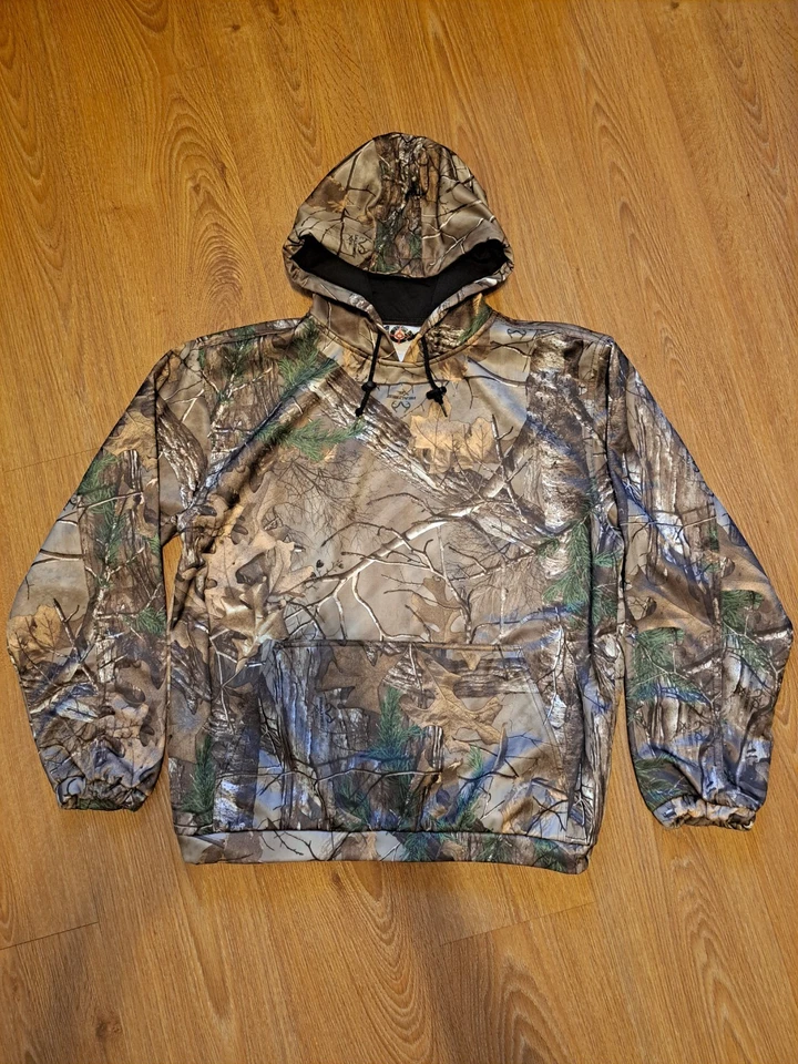 CAMO Realtree Xtra 10X Mens Hoodie Large Camouflage Hunting Outdoors - Image 1 of 4