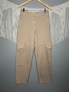 Aritzia Wilfred Free Maeve Cargo Pants in Flax Beige Size 4 - Picture 1 of 3