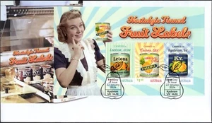 2024 Australia Nostalgic Fruit Labels Mini Sheet First Day Cover, New Issue - Bild 1 von 1