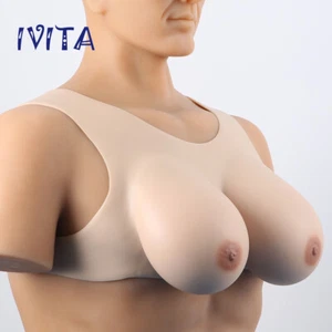 Crossdresser E Cup Silikon Brustformen falsche Boobs BH-Verstärker - Bild 1 von 11