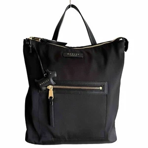 RADLEY Handbag Black Medium Backpack Bag Eel Lane Responsible Zip Top - RRP £145 - Picture 1 of 4
