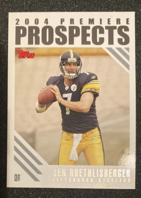 2004 Topps Ben Roethlisberger Premiere Prospects RC Rookie #PP1 Steelers - Image 1 of 2