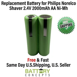 Philips Norelco 5864XL Replacement Battery 2.4V 2000mAh AA NiMH Electric Shaver - Picture 1 of 12