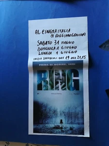 LOCANDINA THE RING Gore Verbinski Naomi Watt C3 - Imagen 1 de 1