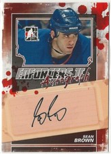 2013-14 ITG Enforcers Autographs #ASB Sean Brown In The Game