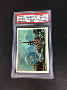 PSA 8 1963 New York World’s Fair Attractions Plaza Of The Astronauts