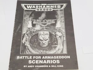 GW 40K BATTLE FOR ARMAGEDDON SCENARIOS BOOKLET. 1993. GREEN 1437 - Picture 1 of 1